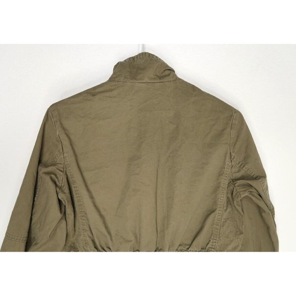 Love Tree Cargo Utility Military Jacket Full Zip Drawstring Waist Womens Medium - Picture 7 of 11